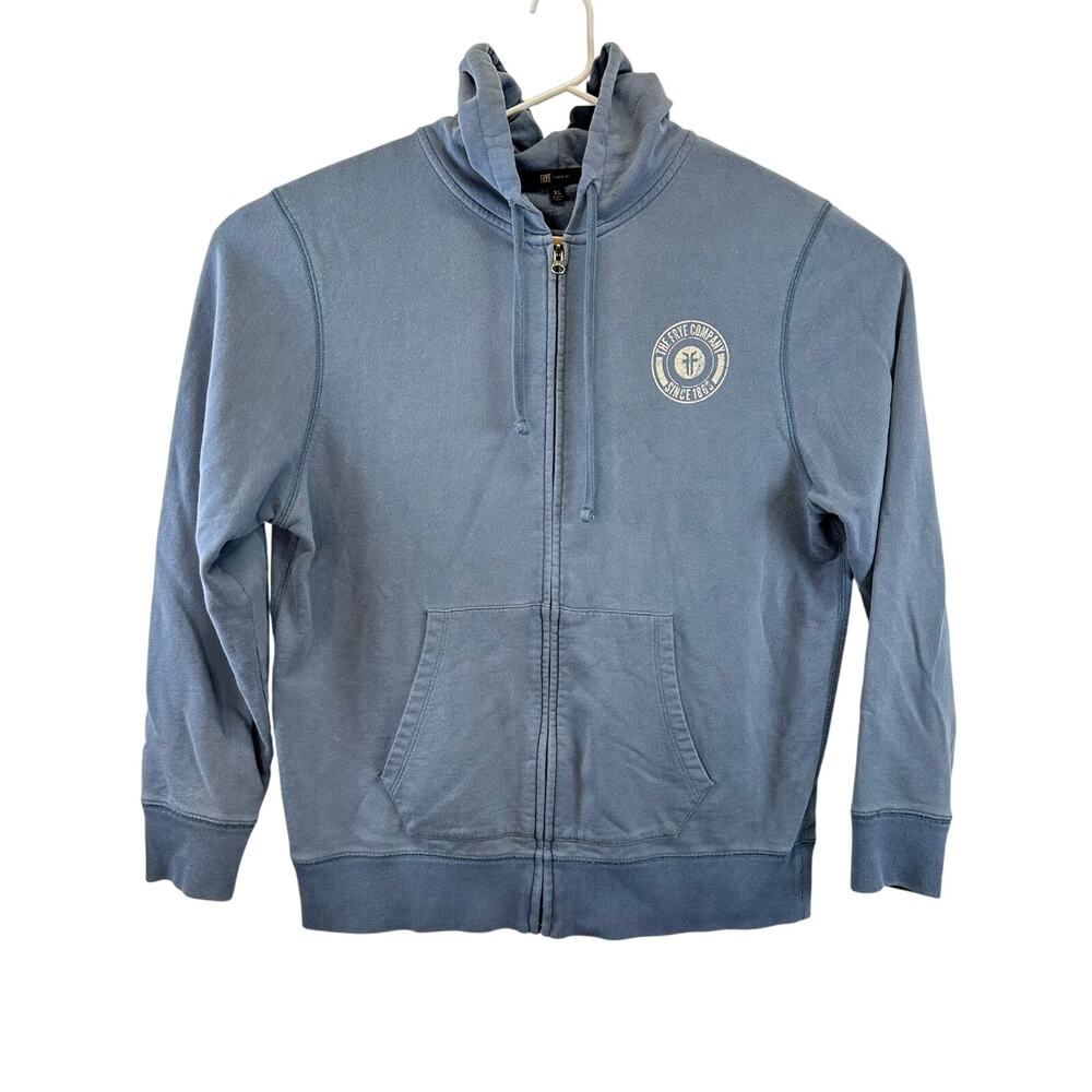 FRYE Full Zip Hoodie Bering Sea Cotton Graphic Logo Size XL Casual Streetwear‎